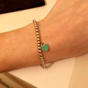 Tiffany Mini Heart Tag Sterling Silver Bracelet